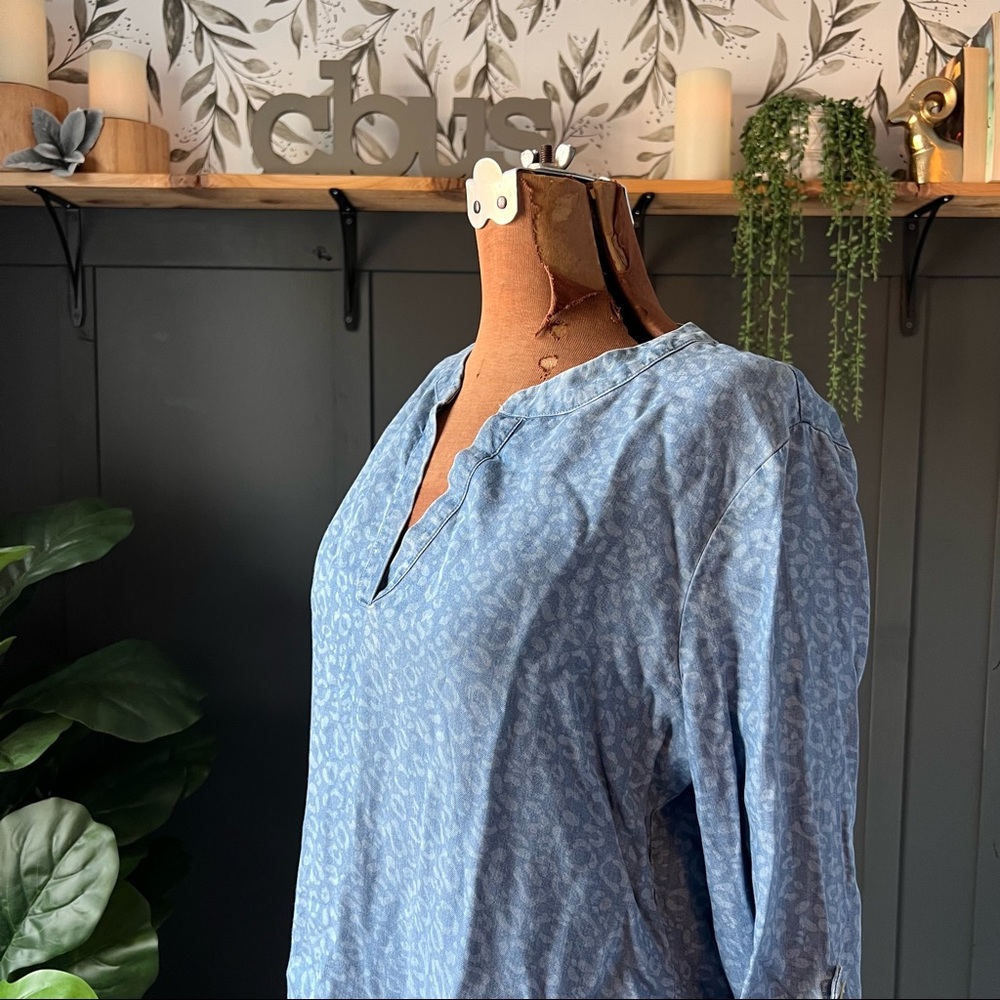 Soft Surroundings crossover hem tunic top new without tags